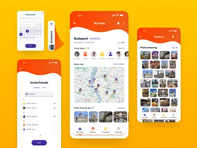 Travel service - Mobile app app booking design flight ios mobile app tourism trip uiux ux vacation