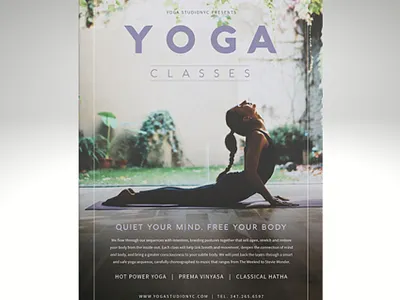 Flyer Design for Yoga Classes unique flyer yoga
