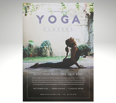 Flyer Design for Yoga Classes unique flyer yoga