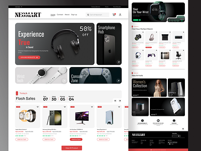 Modern Web E - Commerce Design 🌐 cleanui darkmode designinspiration dribbble ecommercedesign figma minimalistdesign onlineshopping ui uiux userexperience webapp webdesign