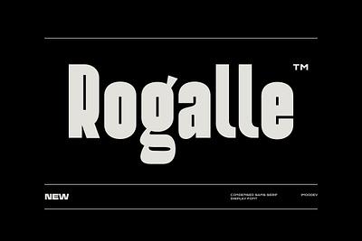 Rogalle - Bold Condensed Sans Serif bold branding clean graphic design logo minimal motion graphics poster sans serif type design typeface