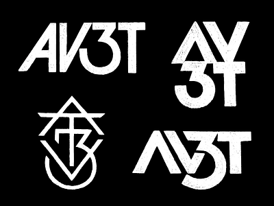 AV3T design illustration logo logo sketches logotype mark monogram sketches symbol typography