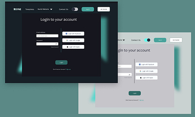 Login page design typography ui ux vector