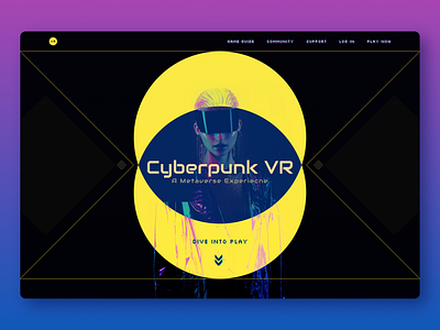 Cyberpunk VR cyberpunk framer futuristic web desgin