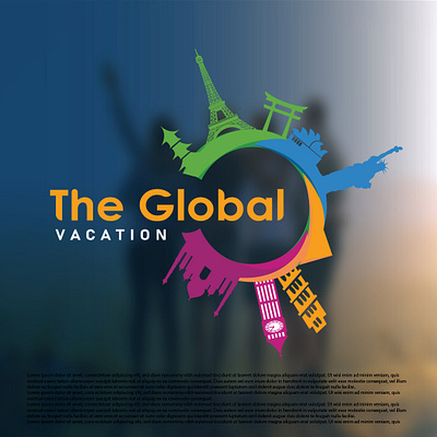 The Global Vacation Logo Design advert design graphic design graphicdesigner logo logodesign travel