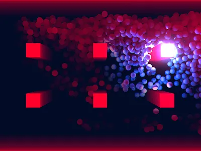 Live Visuals - 2022.003 - Turbulent Gravity artdirection balls colorful depth form gravity light loop motiondesign motiongraphics opticalflares spheres trapcode videocopilot vj vjloop