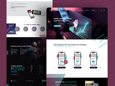 YOUBOOST, Landing Page for boosting YouTube Views/Likes(Shopify) bootstrap branding css design ecommerce figma figma to shopify graphic design html landing page logo mobile responsive layout shopify ui ux web design web developement website youtube monitization youtube views