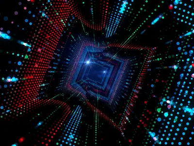 Live Visuals - 2022.001 - Through The Dots artdirection digital dots form led light loop motiondesign motiongraphics trapcode visuals vj vjloop