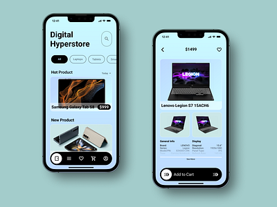 Digital Store UI/UX app design ui ui design uiux user experience user interface ux ux design wireframes