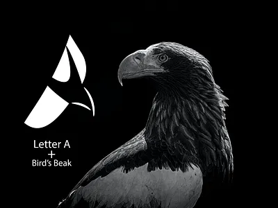 Letter A + Bird's Beak Logo Design a letter logo art bird beak brand branding business logo creative logo graphic design graphic designer illustration illustrator logo logo design logo designs logo type logos photoshop project typography vector