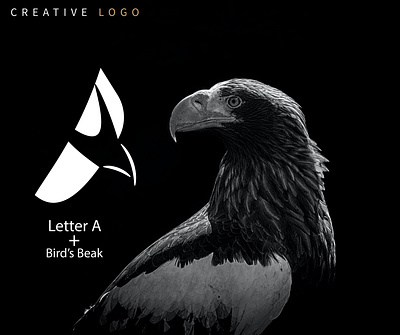 Letter A + Bird's Beak Logo Design a letter logo art bird beak brand branding business logo creative logo graphic design graphic designer illustration illustrator logo logo design logo designs logo type logos photoshop project typography vector