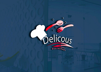 Delicious restaurant logo 3d branding design graphic design icon illustration logo ui ux vector