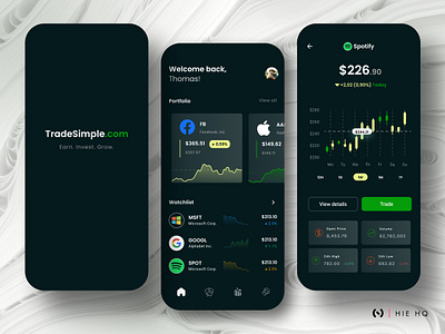 TradeSimple.com - A stock trading app app branding crypto design finance fintech illustration interaction design logo product design stock stock market stock trading ui ui design ux