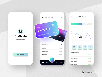 FinGenie - A finance manager app branding crypto design finance fintech illustration interaction design logo management market product design trade trading ui ui design uiux ux