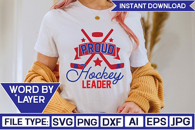 Proud Hockey Leader Svg Cut File cricut cut files