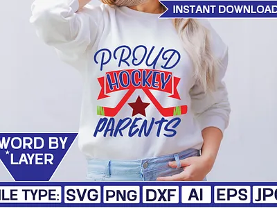 Proud Hockey parents Svg Cut File cricut cut files
