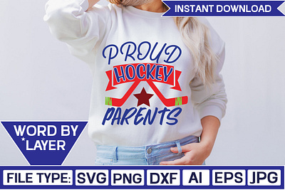 Proud Hockey parents Svg Cut File cricut cut files