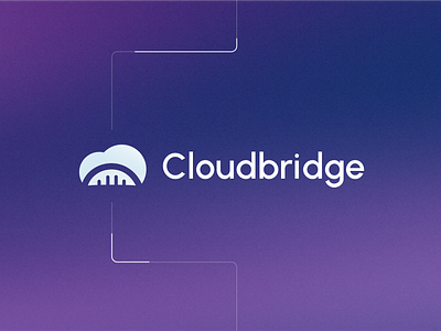 New logo for Cloudbridge: expert in data management branding design graphic design logo website