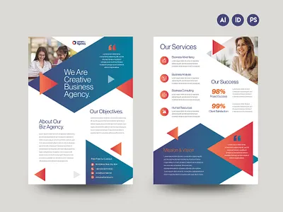 Business Flyer Template Design adobe illustrator agenda document branding brochure corporate design flyer flyer design graphic design handout illustration logo print design