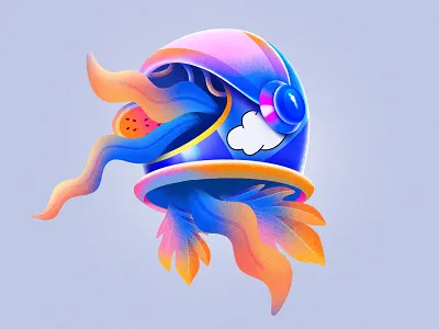 Astronaut Helmet 2d abstract adobe adobe illustration adobe photoshop art artwork clean colorful design designer digital art flat graphic design illustration minimal modern photoshop simple vector