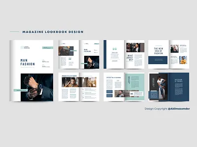 Fashion Magazine Lookbook Design Template adobe indesign agenda document booklet brochure corporate fashion fashion lookbook handout lookbook magazine magazine design magazine template print design