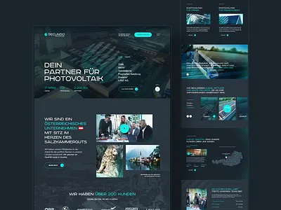 #1 - Secundo austria branding design electricity energy homepage photovoltaic power redesign solar solar cell solar energy solar power typography ui user experience user interface ux webdesign website