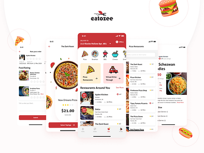 Eatozee App appdesign branding casestudy design foodapp foodappcasestudy indianic mobile ui ux