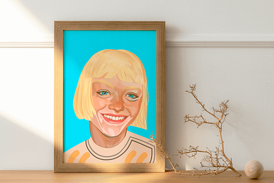 Vector portrait of the girl art artist illustration illustrator portrait vector vector art vector portrait