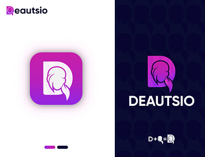 Deautsio - Letter D Logo Design 3d animation branding creative design flat graphic design illustration logo logo animation logo design motion graphics ui vector web