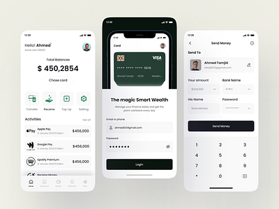 Personal Banking Mobile App Design app design bank account bank app bank design banking credit card finance finance app financial fintech app ios design minimalist mobile app money money app money transfer pro design transactions transfer app ui design