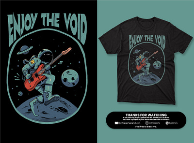 Enjoy the Void apparel astronaut cover story design galaxy illustration space tees tshirt wear