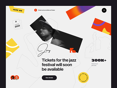 JazzMe Website design interface product service startup ui ux web website