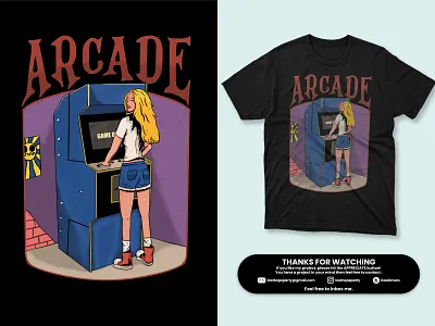 Arcade apparel arcade cover story design game graphic design illustration tees tshirt video game wear