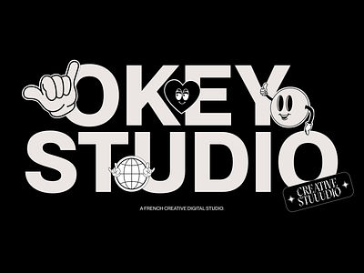 Okey Studio website 🤘 branding creative studio design digital studio homepage landingpage okeystudio pp neue montreal scary movie stickers game ui ui design uiux uxdesign wazaaa webdesign webdesigner webdeveloper webdevelopment website