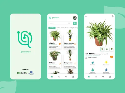 Gardenee App | Redisgn branding figma minimalist mobile plant redisgn ui ux