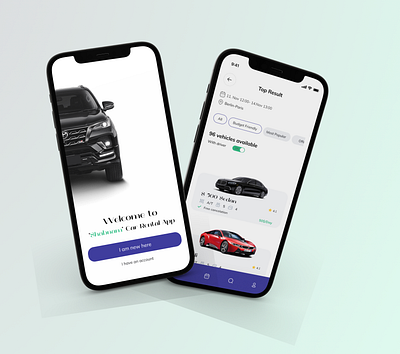 Car Rental App app app design design figma mobile app ui uiux