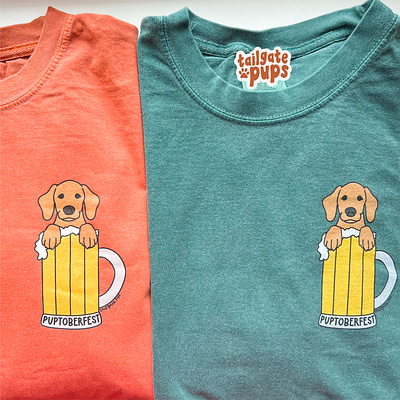 Puptoberfest Shirt Design design dog illustration product design