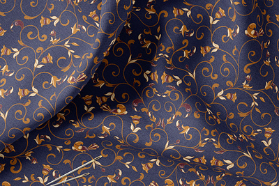 Golden Pattern classic folk art graphic design male ornament packaging seamless pattern strict textile design winter