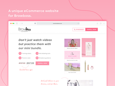 Browboss | Wilson Wings brand design graphic design website