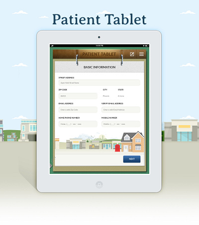 Patient app for Ipad and tablet app design graphic design illustration logo ui ux