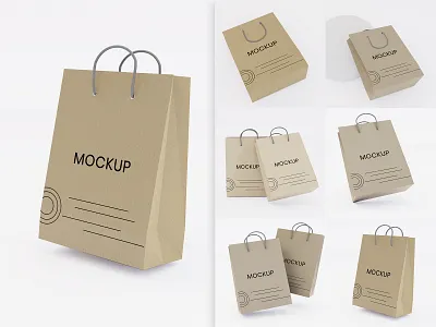 3D Realistic Shopping Paper Bag Mockup bag bag mockup bag template branding design gift bag mockup mockup sale paper bag psd sale bag shop bag shoping bag shopping bag shopping bag mockup shopping mockup template tote bag