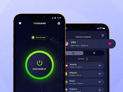 VPN Mobile App✌️ app app design app ui application application design concept design interface mobile mobile app mobile ui ui user interface ux vpn