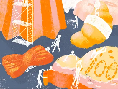 cantiere Bauli advertising anniversary art artwork colors confectionery cover illustration illustrazione merchandise pastry promotion sweets