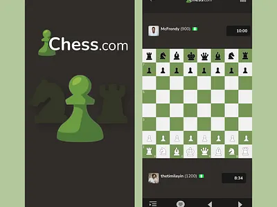 Chess.com Redesign. app design interaction design ui uiux ux