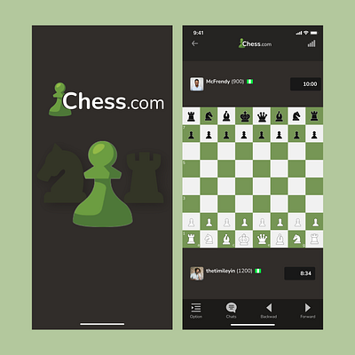 Chess.com Redesign. app design interaction design ui uiux ux