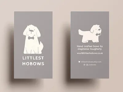 Littlest Hobows brand design branding design graphic design illustration logo pet