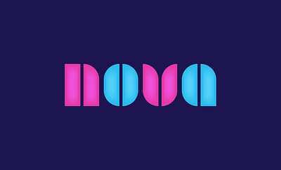 NOVA branding design graphic design illustration lettermark logo minimalist typography ui vector