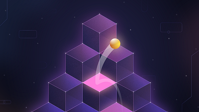 Geometric Shapes 3d abstract ball cubes geometric geometry graphic design illustration p shapes square vector violet