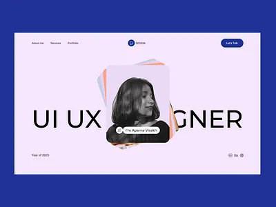 Portfolio Landing Page 3d branding design home page landing page portfolio projects ui uiux portfolio user interface