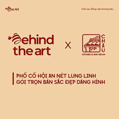 Thiết kế logo CHÂU Kitchen & Bar Hội An branding identity graphic design logo design